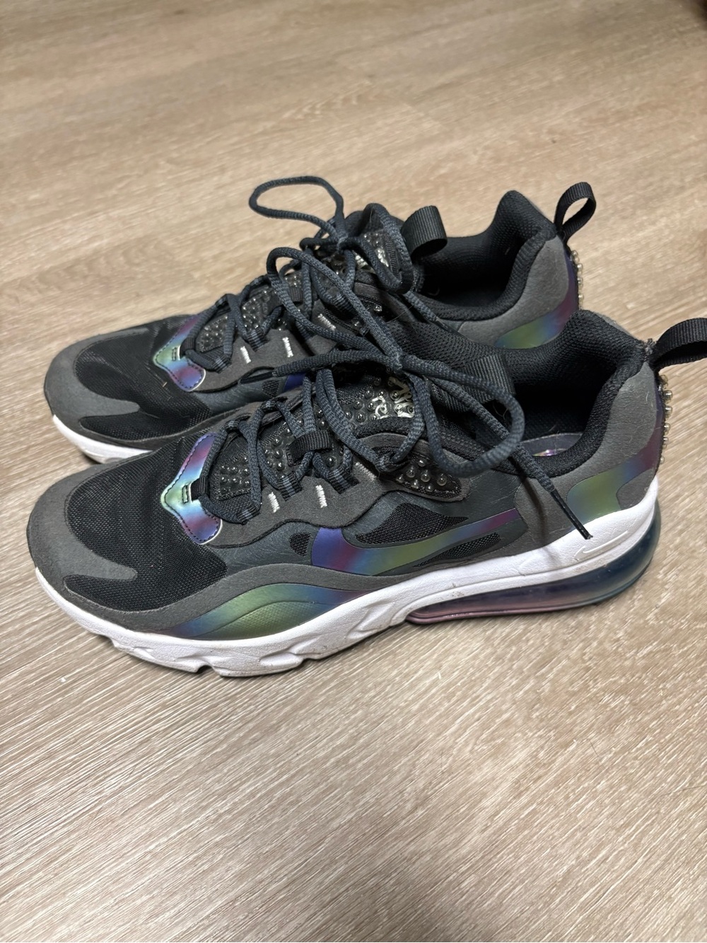 Nike Black Sneakers with Iridescent Accents